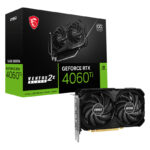 MSI Graphics Card GeForce Rtx 4060 Ti Ventus 2x Black 16g Oc DisplayPort X 3 Hdmi X 1