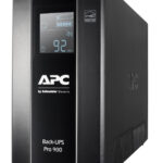 APC Back-UPS Pro, 900VA/540W, Tower, 230V, 6x IEC C13 outlets, AVR, LCD, User Replaceable Battery (BR900MI)