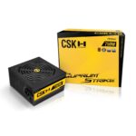 Antec Cuprum Strike CSK750H 750W PSU, 120mm Silent Fan, 80 PLUS Bronze, Semi Modular, UK Plug, Flat Black Cables, CircuitShield Industrial-Grade Protections