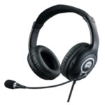 Acer GP.HDS11.00T headphones/headset Wired Head-band Black, Grey