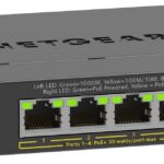 NETGEAR 5-Port Gigabit Ethernet PoE+ Plus Switch (GS305EP) Managed L2/L3 Gigabit Ethernet (10/100/1000) Power over Ethernet (PoE)