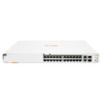 HPE Aruba Networking Aruba Instant On 1960 24G 20p Class4 4p Class6 PoE 2XGT 2SFP+ 370W Managed L2+ Gigabit Ethernet (JL807A)